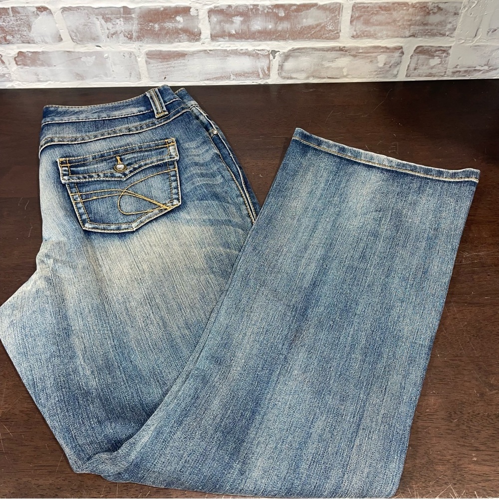 INC International Concepts Blue Straight Leg Jeans